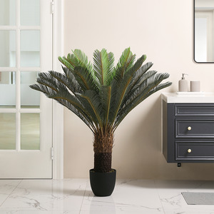 Artificial Trees Outdoors Cycas Palm Tree - Green by Garden Sanctuary
