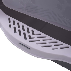 Enclosed Cat Litter Box with Disinfection Light by Livingandhome