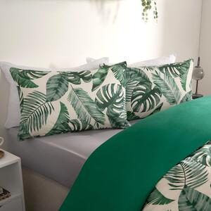 Tropical Duvet Cover Set - Green / Double / 200cm by OHS