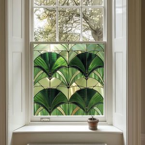 Albidona Stained Glass Privacy Window Film by Creative Printing Solutions