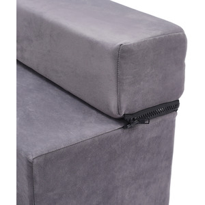 3-Step Convertible Pet Stairs with Removable Cover - Grey by Livingandhome