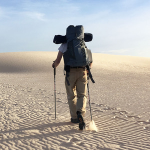 Adjustable Hiking Trekking Pole - Black by Costway