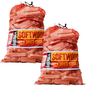 Netted Natural Kindling Wood Sticks - Natural / 2 by Warma