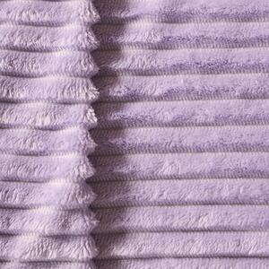 Ribbed Faux Fur Throw by OHS