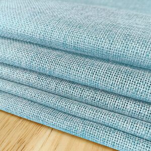 Hessian Table Runners - Light Blue by Trimming Shop
