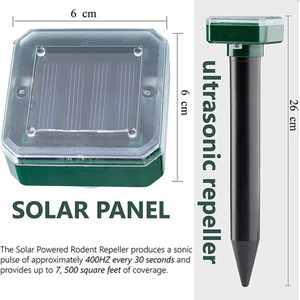 Solar Ultrasonic Garden Rat Repeller