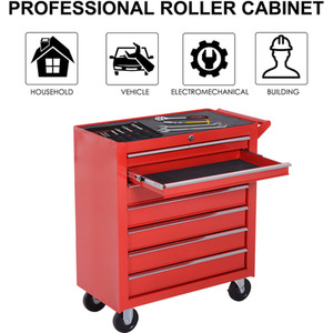 DURHAND Roller Tool Cabinet Storage - Red by DURHAND