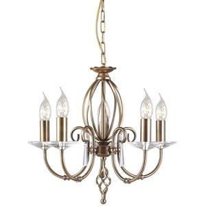 Aegean 5 Light Chandelier Aged Brass Finish, E14 - Aged Brass