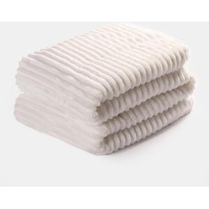 Ribbed Faux Fur Throw by OHS