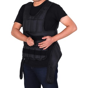 HOMCOM Adjustable Weight Vest - Black / 10kg by HOMCOM