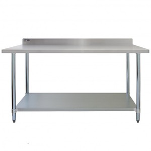 Commercial Stainless Steel Catering Table 6ft Wide - Silver by Kukoo