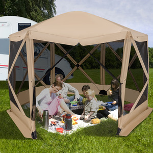 Pop-up Screen House Tent Camping Gazebo by Costway