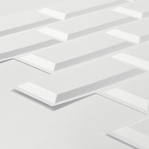 3D Wall Panels (96x48 cm) PVC Cladding Panel Subway Tile Pattern by NOVECRAFTO
