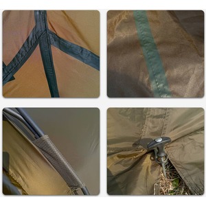 CARPZILLA Fishing Bivvy 1 Man Waterproof Camping Tent Shelter Door Windows Green - Dark Green by CARPZILLA