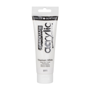 Daler Rowney Graduate Acrylic 120ml - Titanium White by Daler-Rowney