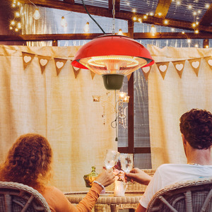 1500W Red Indoor Outdoor Chandelier Heater - Red