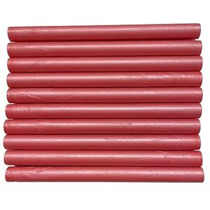 Pack of 10 Coral Pink Shimmer Wax Sticks - Pink by Syntego