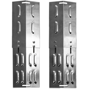 Adjustable Gas BBQ Flame Tamer Two Pack Stainless Steel - Steel by Charles Bentley