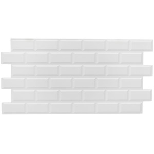 3D Wall Panels (96x48 cm) PVC Cladding Panel Subway Tile Pattern by NOVECRAFTO