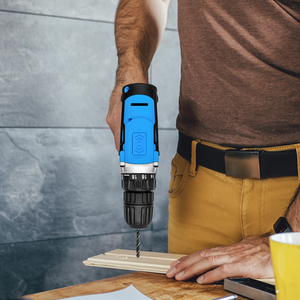 Cordless Drill 20V Li-Ion Battery Electric Screwdriver - Blue by Naerok