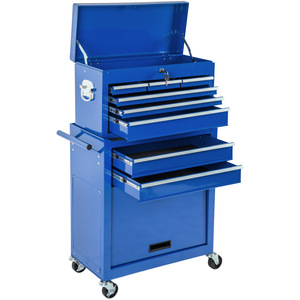 Tool Chest with 8 Drawers - Blue by tectake