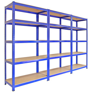 T-Rax 3 X 90cm Blue Racking and Bay Connectors - Blue by T-Rax