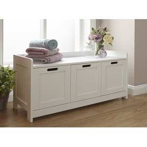Colonial 3 Door Storage Unit - White by GFW