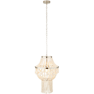 Pilli Beaded Light Chandelier - Natural by Litecraft