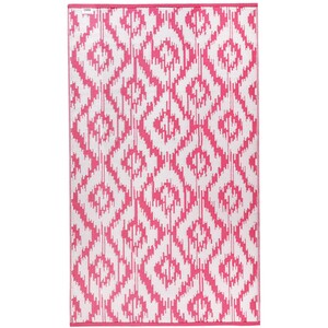 Tribal Geo Outdoor Rug - Pink