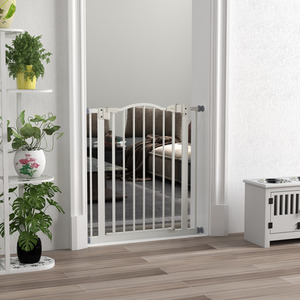 PawHut Adjustable Metal Pet Gate Safety Barrier by PawHut