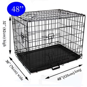 Black Dog Cage - Black / 76cm / 20.5kg by Easipet