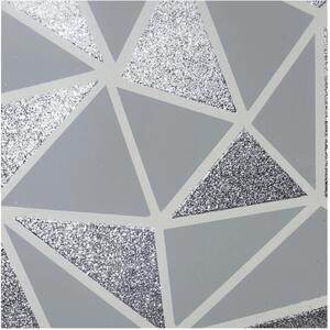 Sequin Fragments Modern Wallpaper - Silver by Arthouse