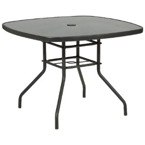 Rio Square Glass Top Table by Outdoor Essentials