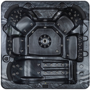 Palm Spas Palma Plus 6 Seater 1 Lounger Hot Tub Canadian Gecko 32 AMP - White by Palm spas