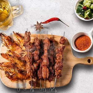 40 Metal BBQ Skewers Kebab Meat Vegetable Skewers Oven Grill Barbeque 35cm - Silver by Cooke & Miller