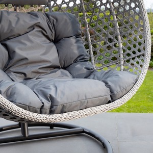 Oakley Swing Single Egg Pod Chair - Dark Grey - Dark Grey by Artemis Home