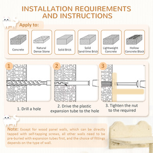 PawHut Cat Shelf with Wall-Mounted Scratching Post - Brown by PawHut