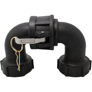 Camlock Adapter (2 inch) x BSP Female (2 Inch) 90-degree elbow - Black by DNA PACKAGING LTD