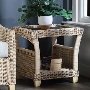 Dijon Natural Lamp Table - Grey by Desser