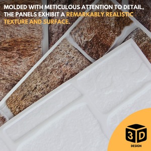 3D Wall Panels (96x48 cm) PVC Cladding Panels by NOVECRAFTO