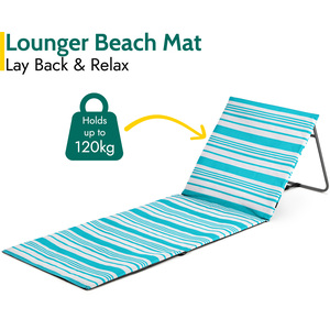 Folding Beach Mat with Adjustable Backrest by Trail