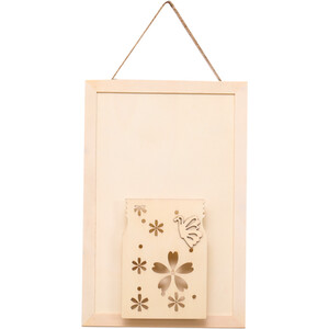 3D Vase and Flower Hanging Decoration - Natural