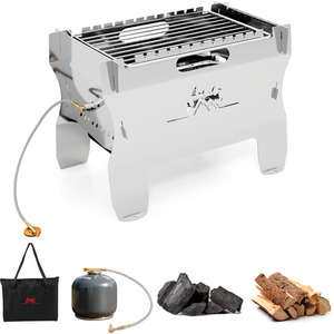 2-in-1 Camping Grill by Costway