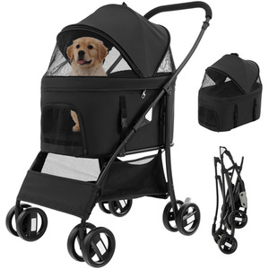 Foldable Pet Stroller by Costway