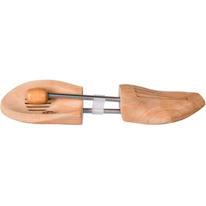 Spiral-Spring Shoe Stretcher 2 Pairs - Brown / 44-45 by tectake