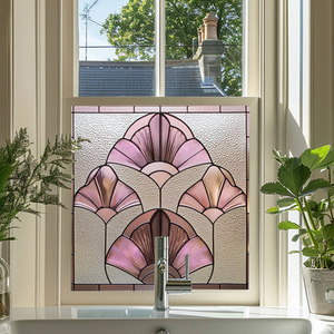 Abriola Art Deco Stained Glass Window Film by Creative Printing Solutions