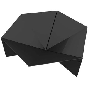 Chic Steel Goblet Design Fire Pit - Black by Primrose