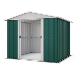 Yardmaster Metal Shed - Green / 242 x 193 x 217cm by Yardmaster