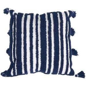 Harbour Stripe Cushion - Navy by Divante