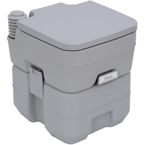 Outsunny Mobile Camping Toilet - Grey by Outsunny